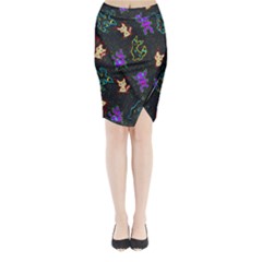 Mimi Midi Wrap Pencil Skirt by Mezalola