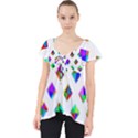 Rainbow Lattice Lace Front Dolly Top View1