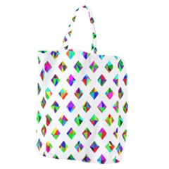 Rainbow Lattice Giant Grocery Tote by Mariart