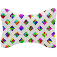 Rainbow Lattice Seat Head Rest Cushion