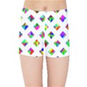 Rainbow Lattice Kids  Sports Shorts View1