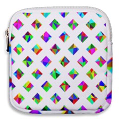 Rainbow Lattice Mini Square Pouch