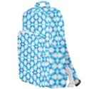 Fabric Geometric Aqua Crescents Double Compartment Backpack View1