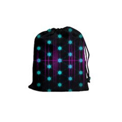 Sound Wave Frequency Drawstring Pouch (medium) by HermanTelo