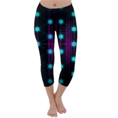 Sound Wave Frequency Capri Winter Leggings 