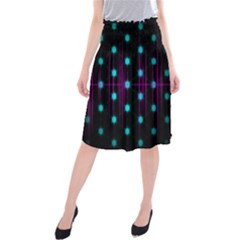 Sound Wave Frequency Midi Beach Skirt