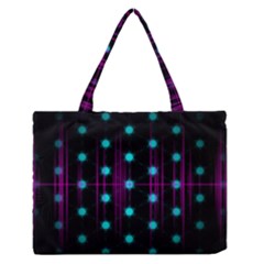 Sound Wave Frequency Zipper Medium Tote Bag