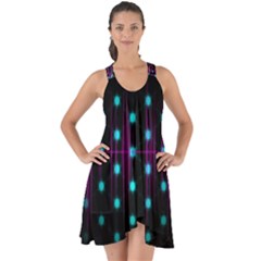 Sound Wave Frequency Show Some Back Chiffon Dress