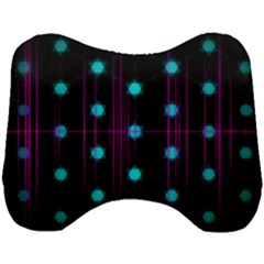 Sound Wave Frequency Head Support Cushion