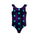 Sound Wave Frequency Kids  Frill Swimsuit View1