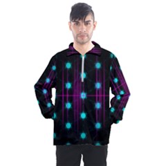 Sound Wave Frequency Men s Half Zip Pullover by HermanTelo