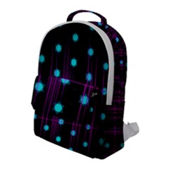 Sound Wave Frequency Flap Pocket Backpack (large)