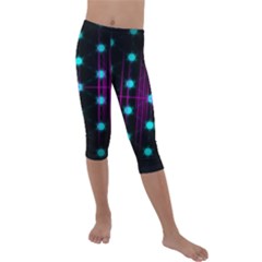 Sound Wave Frequency Kids  Lightweight Velour Capri Leggings 