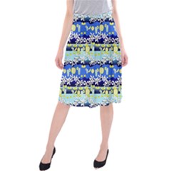 Lemonade Pattern Midi Beach Skirt by bloomingvinedesign