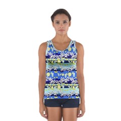 Lemonade Pattern Sport Tank Top  by bloomingvinedesign