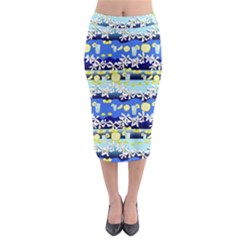 Lemonade Pattern Midi Pencil Skirt by bloomingvinedesign