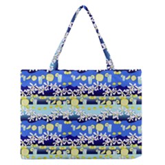 Lemonade Pattern Zipper Medium Tote Bag by bloomingvinedesign