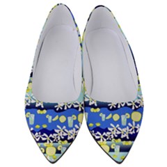 Lemonade Pattern Women s Low Heels by bloomingvinedesign