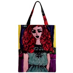 Sandy Zipper Classic Tote Bag by snowwhitegirl