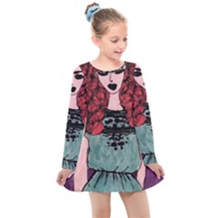 Sandy Kids  Long Sleeve Dress by snowwhitegirl