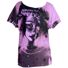 Sad Doll Pink Glow Women s Oversized Tee by snowwhitegirl