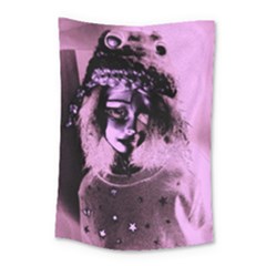 Sad Doll Pink Glow Small Tapestry by snowwhitegirl