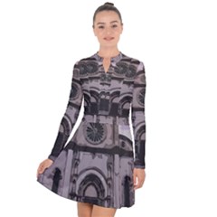 Cathedral Long Sleeve Panel Dress