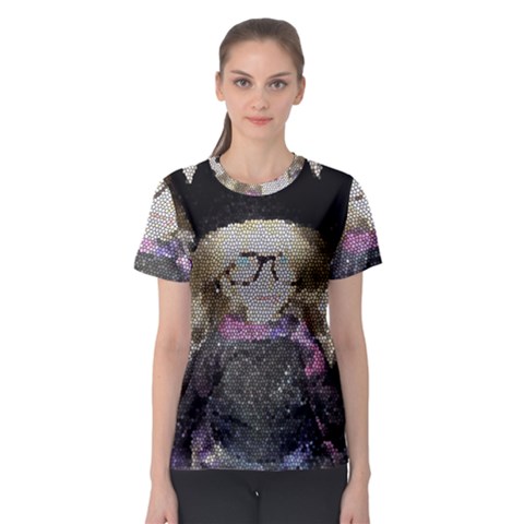 Cat Ears Doll Stained Glass Women s Sport Mesh Tee by snowwhitegirl