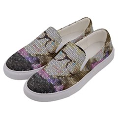 Cat Ears Doll Stained Glass Men s Canvas Slip Ons by snowwhitegirl