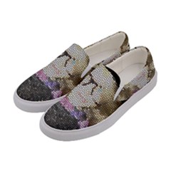 Cat Ears Doll Stained Glass Women s Canvas Slip Ons by snowwhitegirl