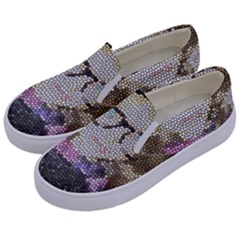 Cat Ears Doll Stained Glass Kids  Canvas Slip Ons by snowwhitegirl