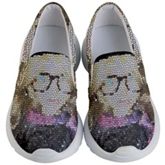 Cat Ears Doll Stained Glass Kids  Lightweight Slip Ons by snowwhitegirl