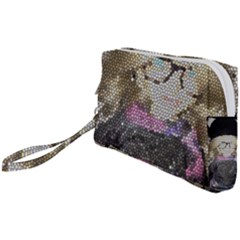 Cat Ears Doll Stained Glass Wristlet Pouch Bag (small)