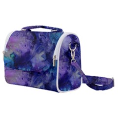 Blue Purple Ink                     Satchel Shoulder Bag by LalyLauraFLM