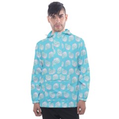 Glitched Candy Skulls Men s Front Pocket Pullover Windbreaker