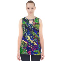 3d Colorful Texture 2                       Cut Out Tank Top by LalyLauraFLM