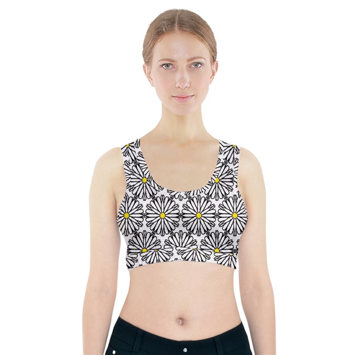 Hello Daisy Sports Bra With Pocket