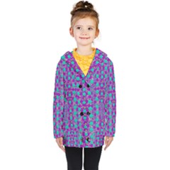 Happy Days Of Free  Polka Dots Decorative Kids  Double Breasted Button Coat