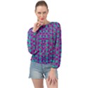 Happy Days Of Free  Polka Dots Decorative Banded Bottom Chiffon Top View1