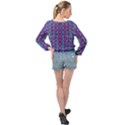 Happy Days Of Free  Polka Dots Decorative Banded Bottom Chiffon Top View2