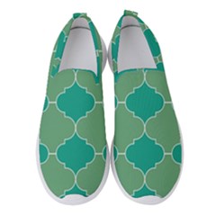 Tiles Arabesque Ottoman Bath Women s Slip On Sneakers by Wegoenart