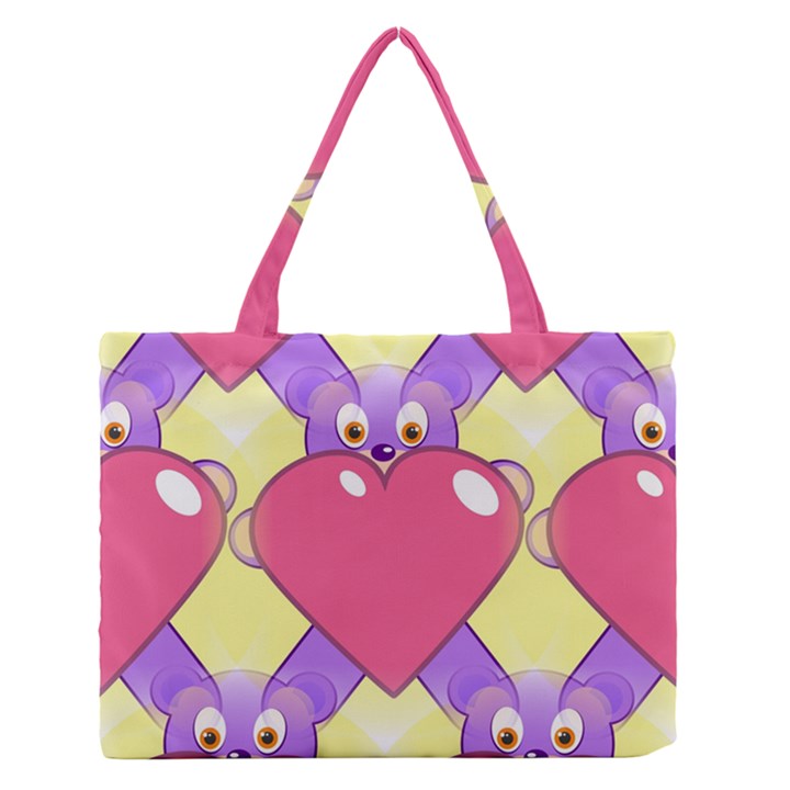 Seamless Repeating Tiling Tileable Zipper Medium Tote Bag