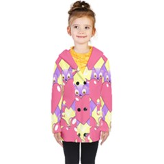 Seamless Repeating Tiling Tileable Kids  Double Breasted Button Coat