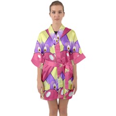 Seamless Repeating Tiling Tileable Quarter Sleeve Kimono Robe by Wegoenart