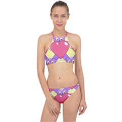 Seamless Repeating Tiling Tileable Racer Front Bikini Set by Wegoenart