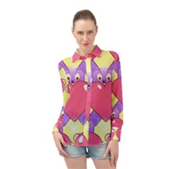 Seamless Repeating Tiling Tileable Long Sleeve Chiffon Shirt