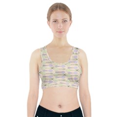 Spoon Pattern Illustrator Green Sports Bra With Pocket by Wegoenart