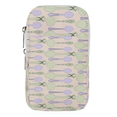 Spoon Pattern Illustrator Green Waist Pouch (small)