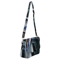 Architecture Frankfurt Reflection Shoulder Bag With Back Zipper by Wegoenart