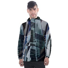 Architecture Frankfurt Reflection Men s Front Pocket Pullover Windbreaker by Wegoenart